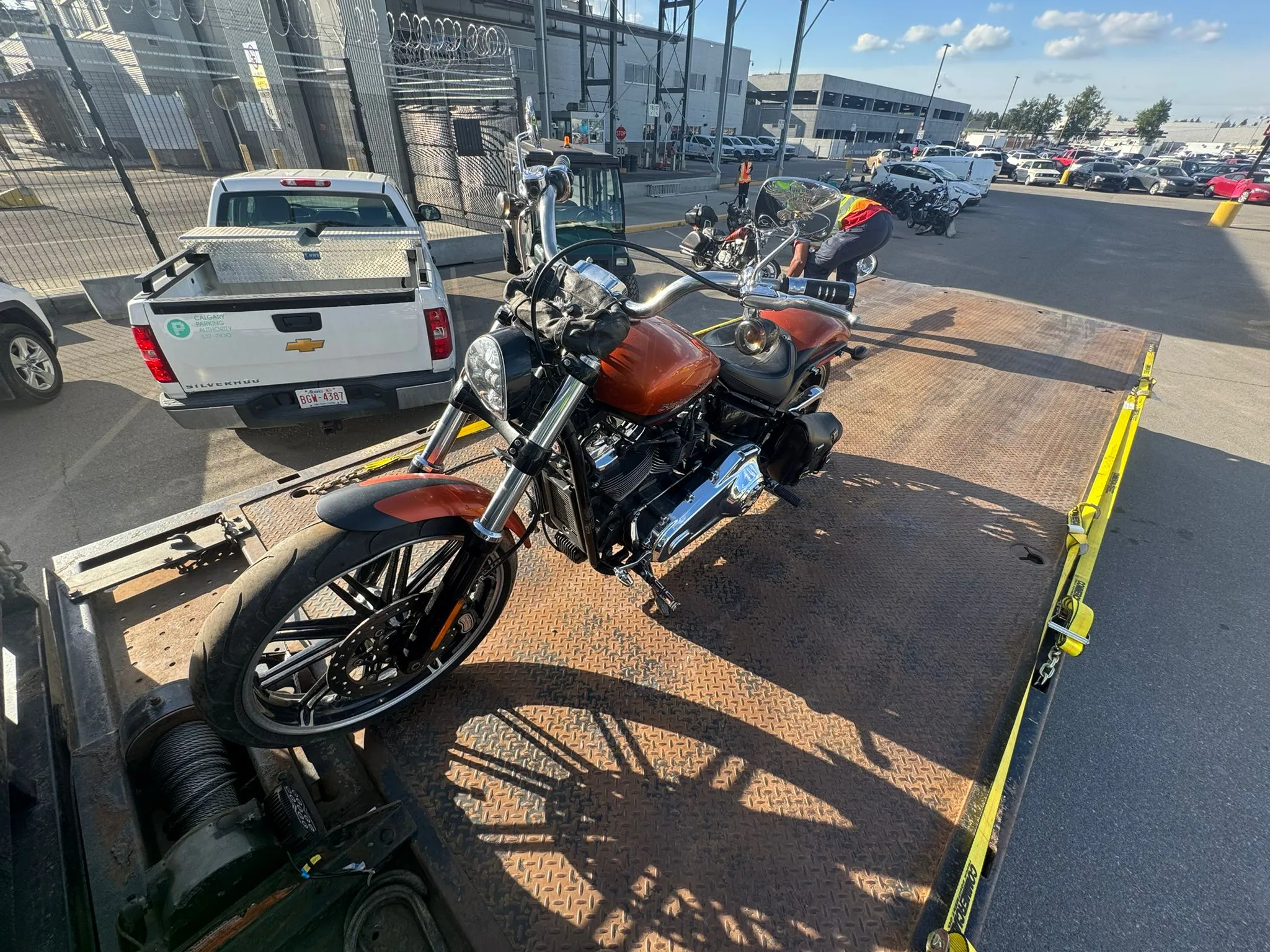 Motorcycle Flatbed Towing
