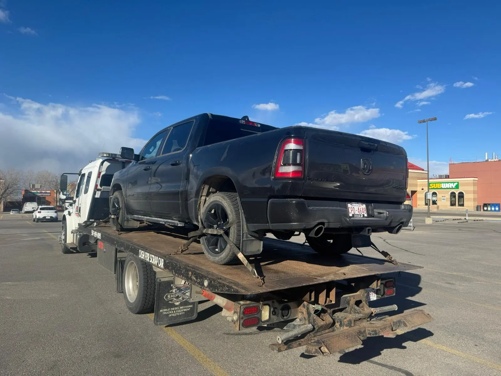 okotoks flatbed towing