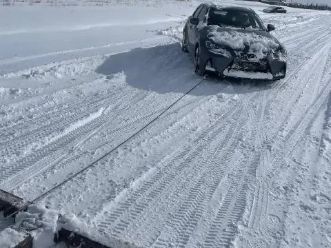 emergency winch out services from snow Calgary
