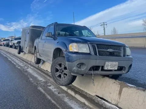 Accident towing service for a damaged vehicle in Langdon