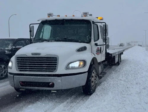 Winter road preparation items for safer driving during Alberta snow, ice, and freezing weather.