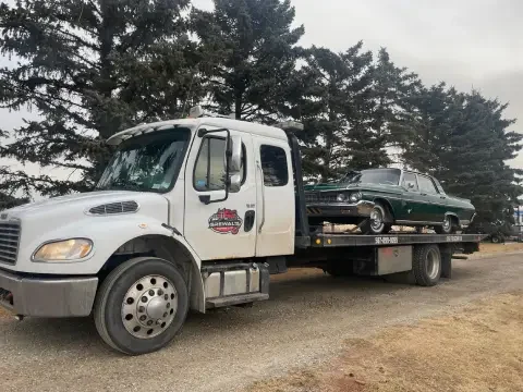 Tow truck ready to help drivers with reliable towing in Strathmore, Alberta
