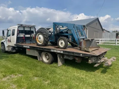 Forklift hauling service in Okotoks for small equipment and job-site moves