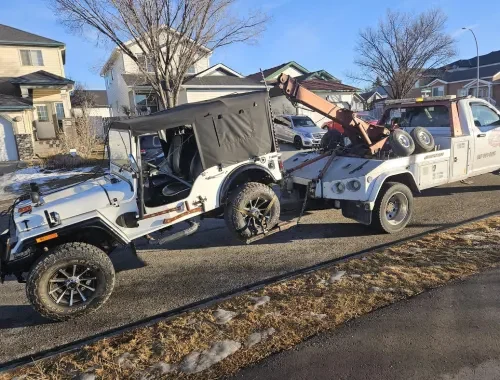 Tow Pros Towing & Recovery LTD tow truck ready for Calgary drivers needing towing help